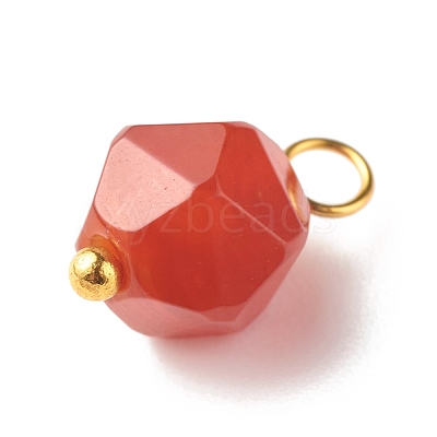Chakra Theme Natural Genmstone Charms X-PALLOY-JF01241-1