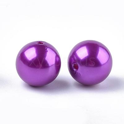 ABS Plastic Imitation Pearl Round Beads SACR-S074-20mm-A25-1