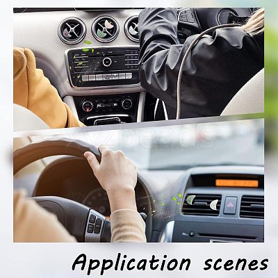 4Pcs Moon Gemstone Car Air Vent Clips AJEW-PH00496-02-1