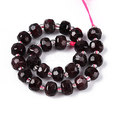 Natural Garnet Beads Strands G-N327-08A-03-1