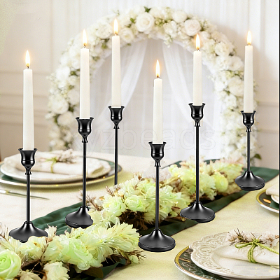 3Pcs 3 Styles Metal Candle Holder Sets DIY-WA0001-37G-1