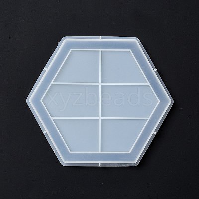 DIY Hexagon Tray Display Decoration Silicone Molds LS-DIY-G067-05C-1