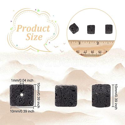 Natural Lava Rock Beads Strands G-WH0018-034C-1