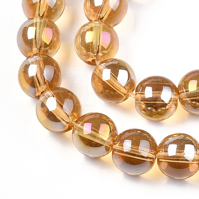 Electroplate Transparent Glass Beads Strands LS-GLAA-T032-T8mm-AB08-1