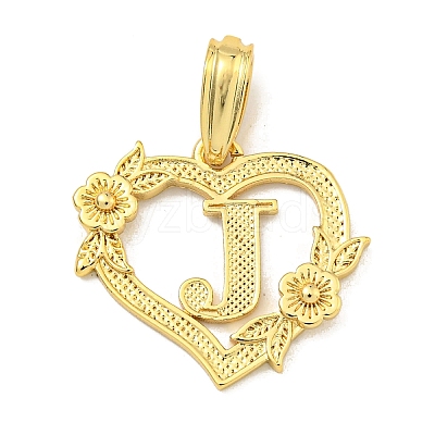 Heart Brass Pendants KK-I714-04G-J-1