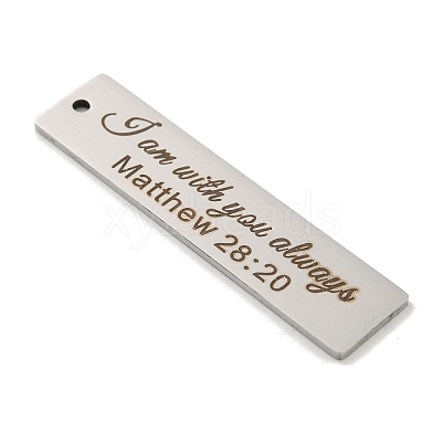 Non-Tarnish 201 Stainless Steel Big Pendants STAS-L079-027P-P-1