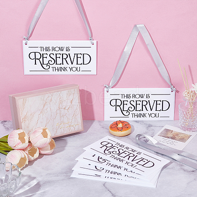 Acrylic Seat Reserved Sign Hanging DJEW-WH0016-74-1