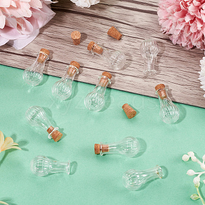 10Pcs Clear Glass Wishing Bottles AJEW-TA0002-85D-1