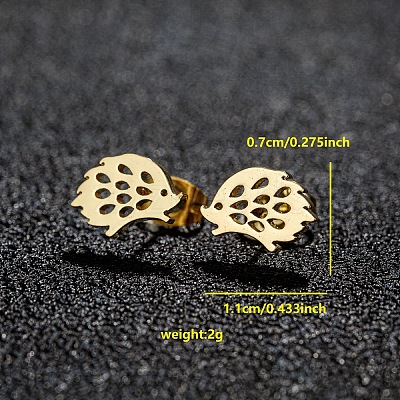 201 Stainless Steel Stud Earrings FS-WGB18B1-13-1