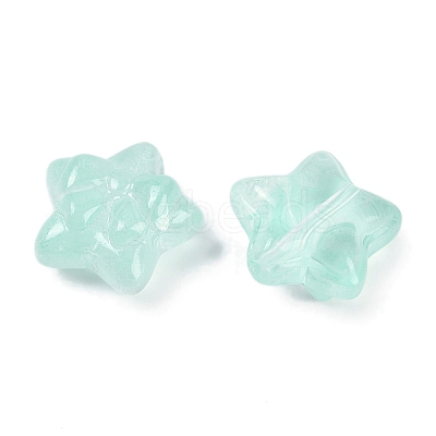 Transparent Spray Paint Glass Beads X1-GLAA-H035-02I-1