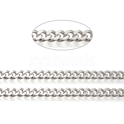 Brass Cuban Link Chains X-CHC-K010-03P-1