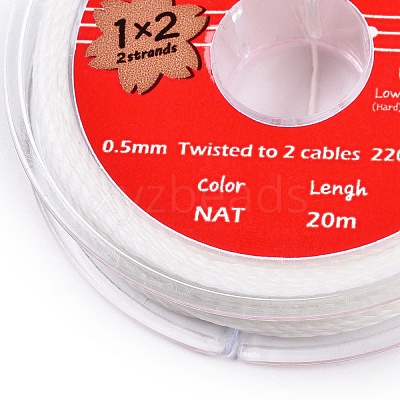 2-Ply Round Waxed Cotton Thread Cords YC-T004-01A-03-1