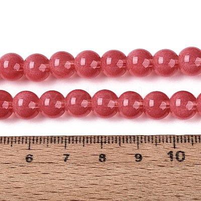 Transparent Glass Imitation Cat Eye Beads Strands GLAA-Q110-01B-12-1