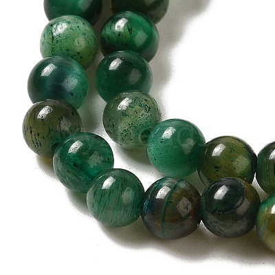 Dyed Natural Tiger Eye Beads Strands G-G102-A01-01-1