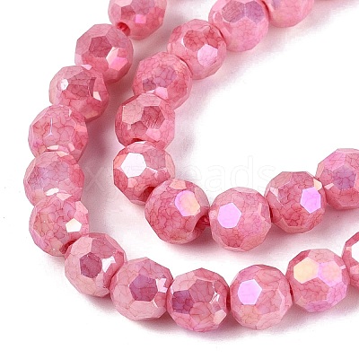 Anti-Tarnish Electroplate Glass Beads Strands EGLA-T021-6mm-15-13-1