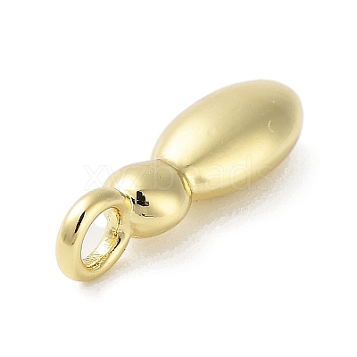 Rack Plating Brass Balloon Letter Pendants KK-C050-01G-I-1