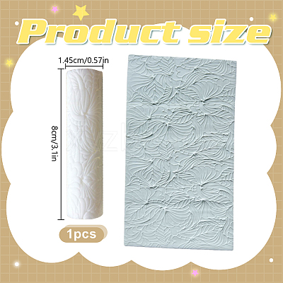 Plastic Polymer Clay Texture Roller for Making Earrings DIY-WH0622-471B-1