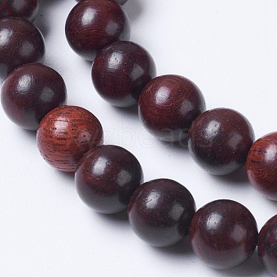 Imitation Burmese Wood Beads Strands WOOD-J001-03-6mm-1-1