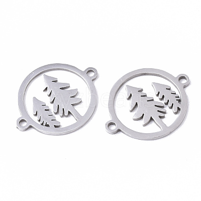 Tarnish Resistant Christmas 201 Stainless Steel Links Connectors STAS-N091-119-1