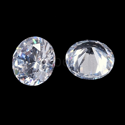 Clear Grade A Diamond Shaped Cubic Zirconia Cabochons X-ZIRC-M002-8mm-007-1