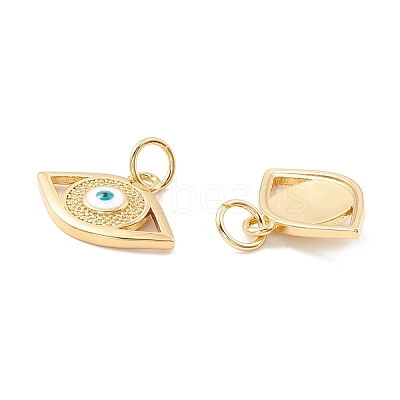 Rack Plating Brass Enamel Pendants KK-D073-28G-03-1