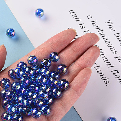 Transparent Acrylic Beads MACR-S370-B10mm-750-1