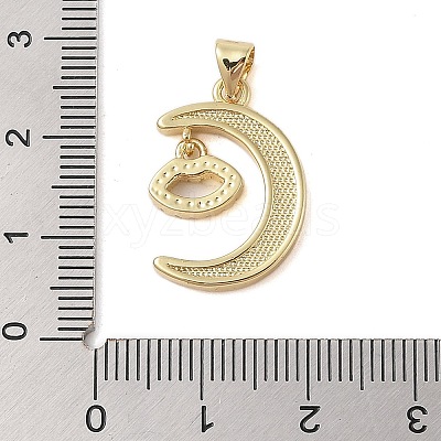 Brass Micro Pave Clear Cubic Zirconia Pendants KK-I712-49G-06-1