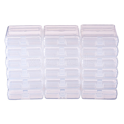 Transparent Plastic Bead Containers CON-BC0004-61-1