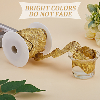 5 Yards Polyester Wavy Fringe Trim Ribbon OCOR-GF0003-45B-1