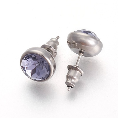 304 Stainless Steel Stud Earrings EJEW-F182-A-1