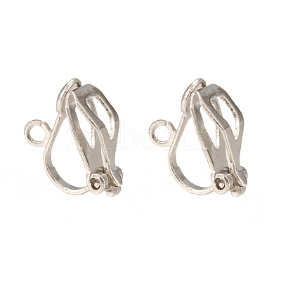 Brass Clip-on Earring Findings EC109-NF-1