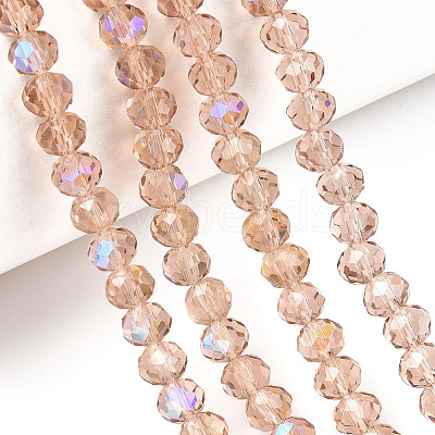 Electroplate Glass Beads Strands EGLA-A034-T8mm-L22-1