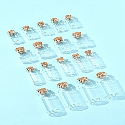 24Pcs 4 Styles Glass Bottle CON-FS0001-17-1