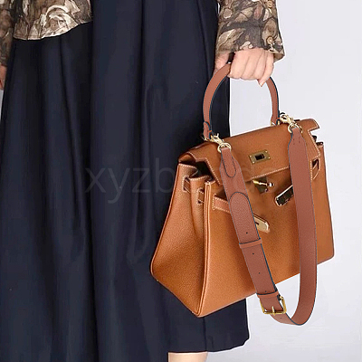 2Pcs 2 Style Cowhide Leather Bag Handles FIND-WR0010-19A-1