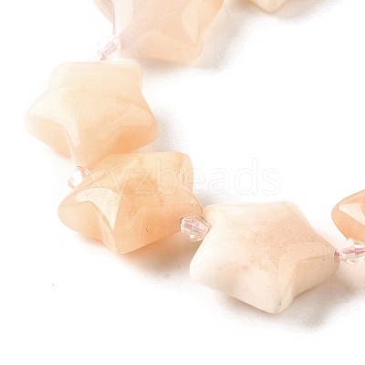 Natural Pink Aventurine Beads Strands G-U023-C01-01-1