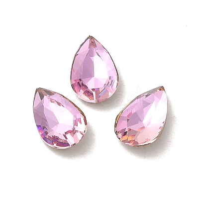 Glass Rhinestone Cabochons RGLA-P037-11A-D223-1