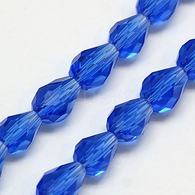 Glass Beads Strands EGLA-E010-8x12mm-13-1