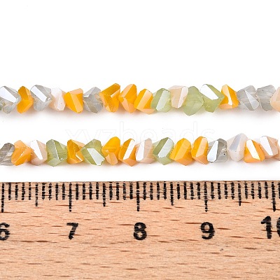 Electroplate Glass Beads Strands GLAA-T023-A17-02-1