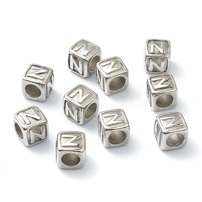 Tarnish Resistant 304 Stainless Steel European Beads STAS-H145-01N-P-1