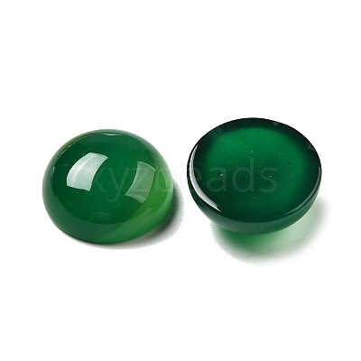 Natural Green Onyx Agate Cabochons G-E492-B-16-1
