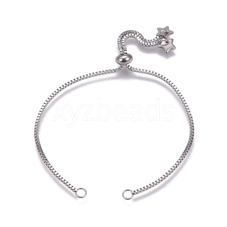 Stainless Steel Slider Bracelet Making AJEW-JB00478-03-1