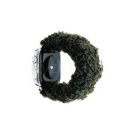 Plush Hairband and Watch Band For iWatch Series 7 Winter limit Smart Watches Size 45mm/42mm/44mm COHT-PW0001-07B-06-1