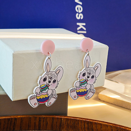 Easter Acrylic Dangle Stud Earrings FS-WG1C5A1-03-1