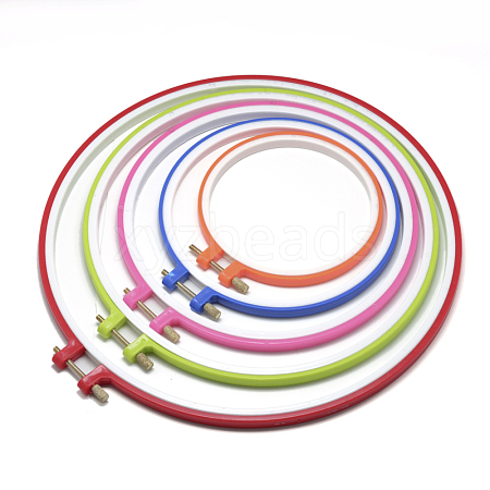 Plastic 3D Adjustable Cross-stitch Ribbon Embroidery Frame Hoop TOOL-R113-02-1