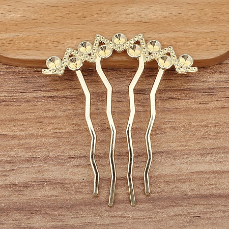 Alloy Hair Comb Findings PW-WG0DDBA-04-1