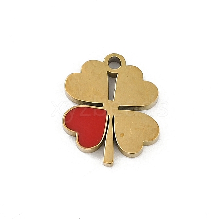 304 Stainless Steel Enamel Charms STAS-I325-100B-G-1