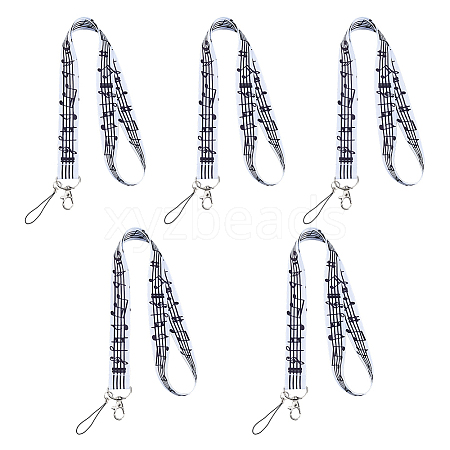 5Pcs Polyester Mobile Straps HJEW-HS0001-08-1