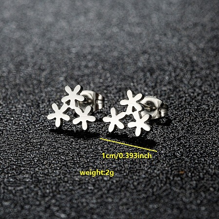 201 Stainless Steel Stud Earrings FS-WGB18B1-22-1