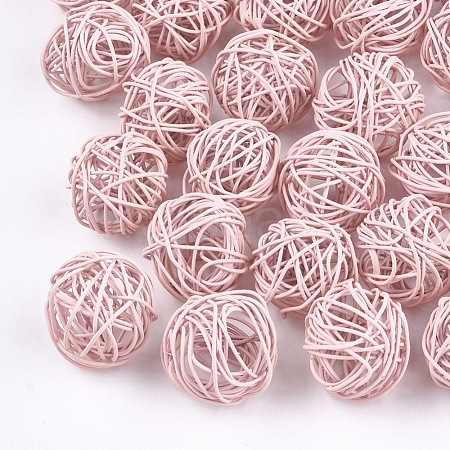 Spray Painted Eco-Friendly Iron Wire Beads IFIN-T009-10G-1