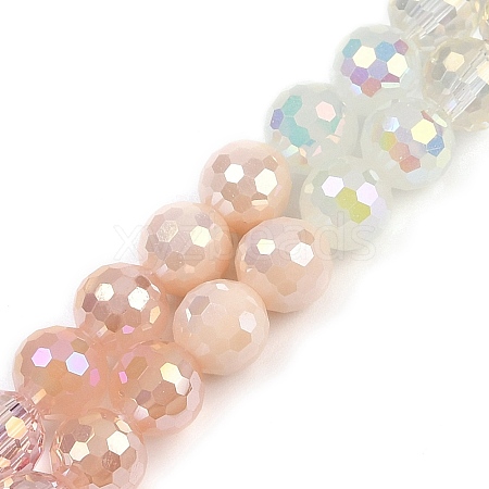 Electroplate Glass Beads Strands EGLA-B011-05A-8mm-1